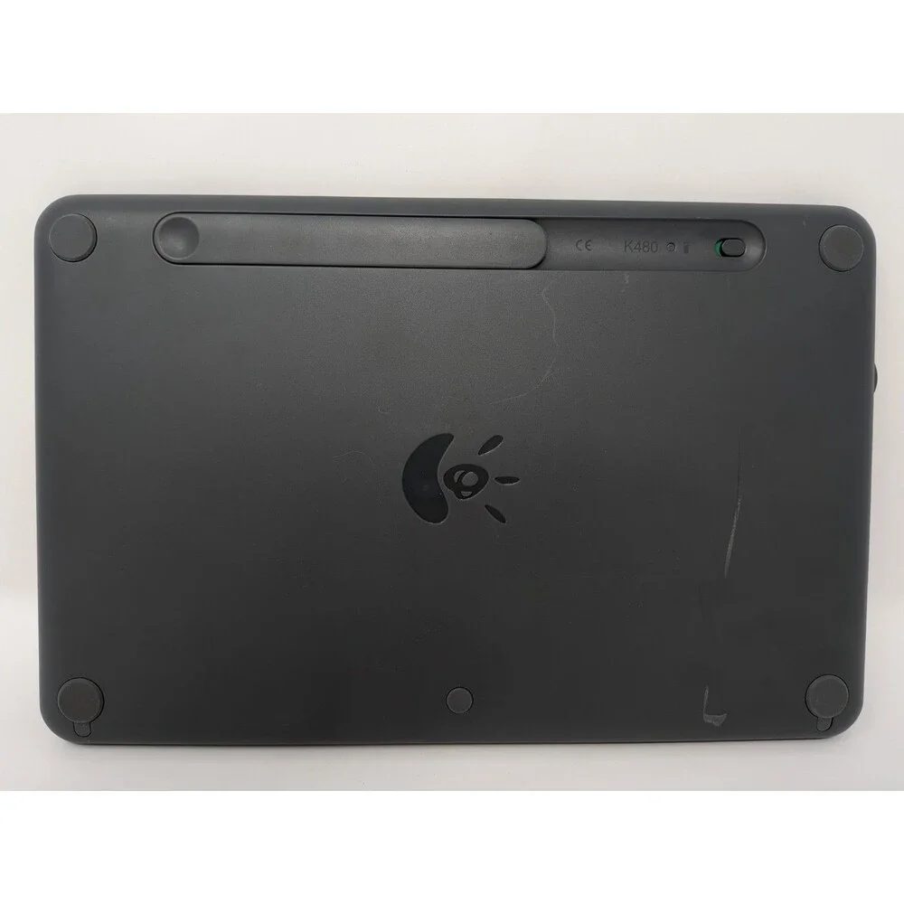 Logitech K480 Bluetooth Multi-Device Keyboard w/ Tablet Cradle Black 920-006342